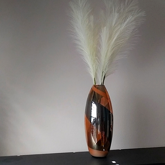 Authentic Gold Glass 20" Decor Vase. - Picture 1 of 4